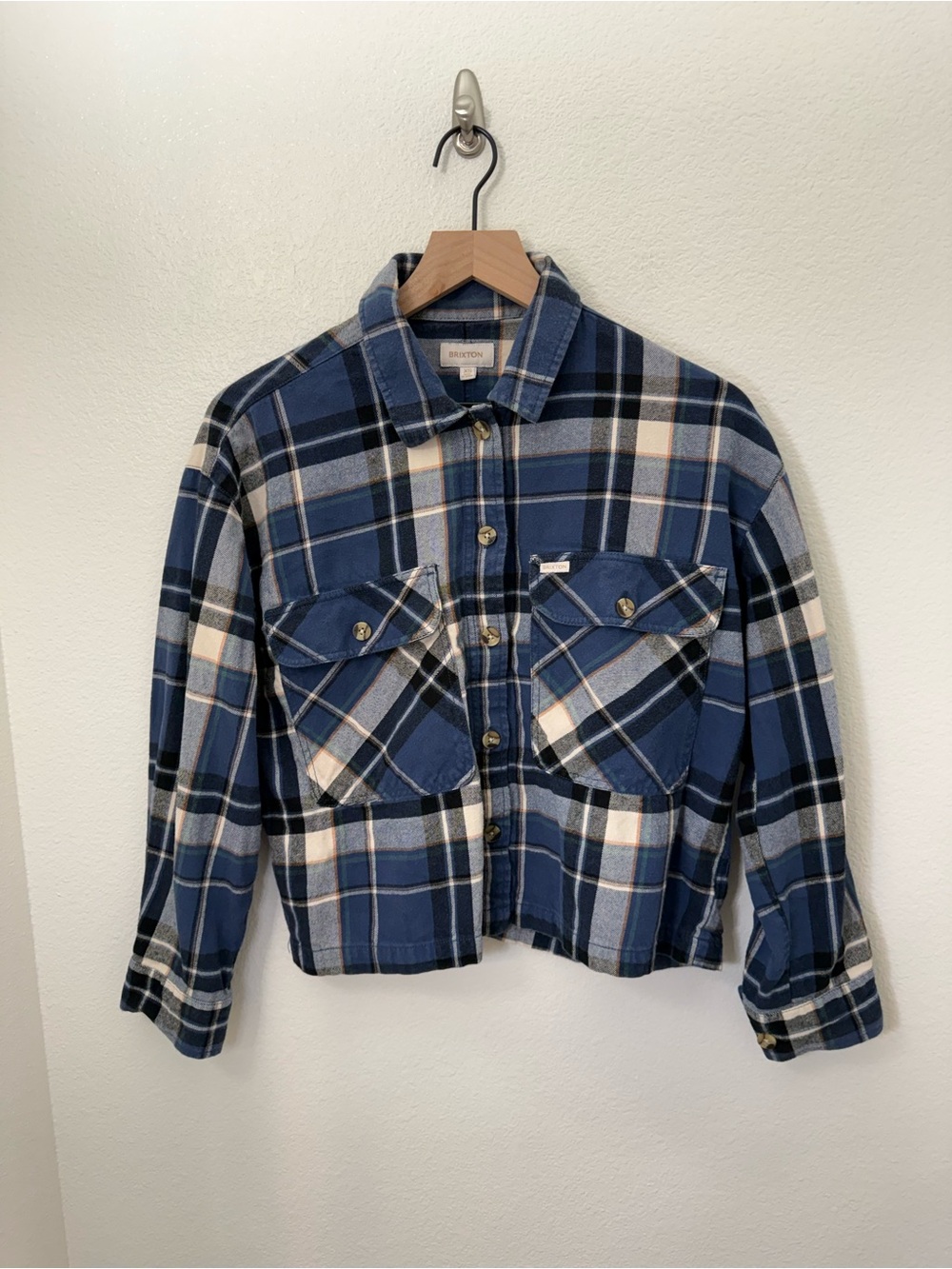 Brixton Bowery Cropped Flannel XS